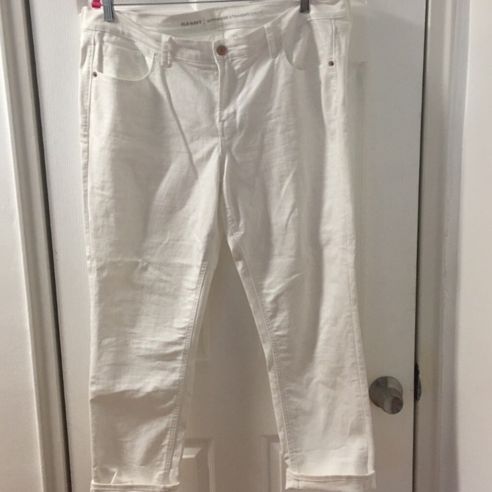 Old Navy Sz 16 White Jeans EUC